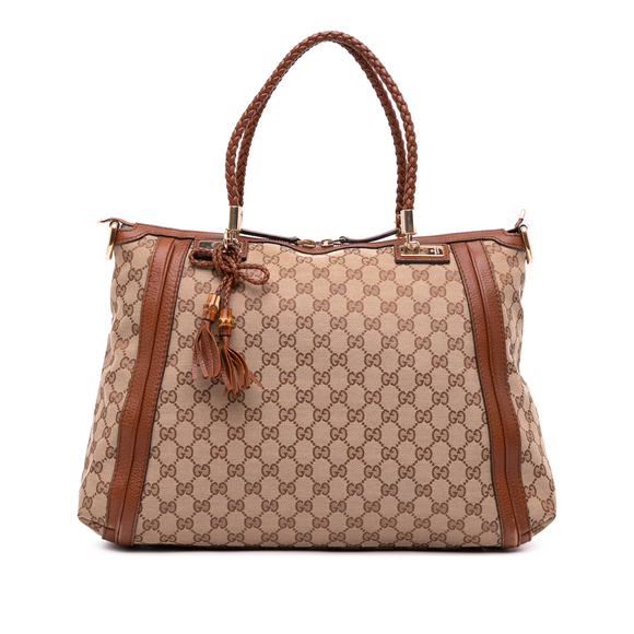 Pre-Loved Gucci GG Canvas Bella Satchel - Picture 1 of 11